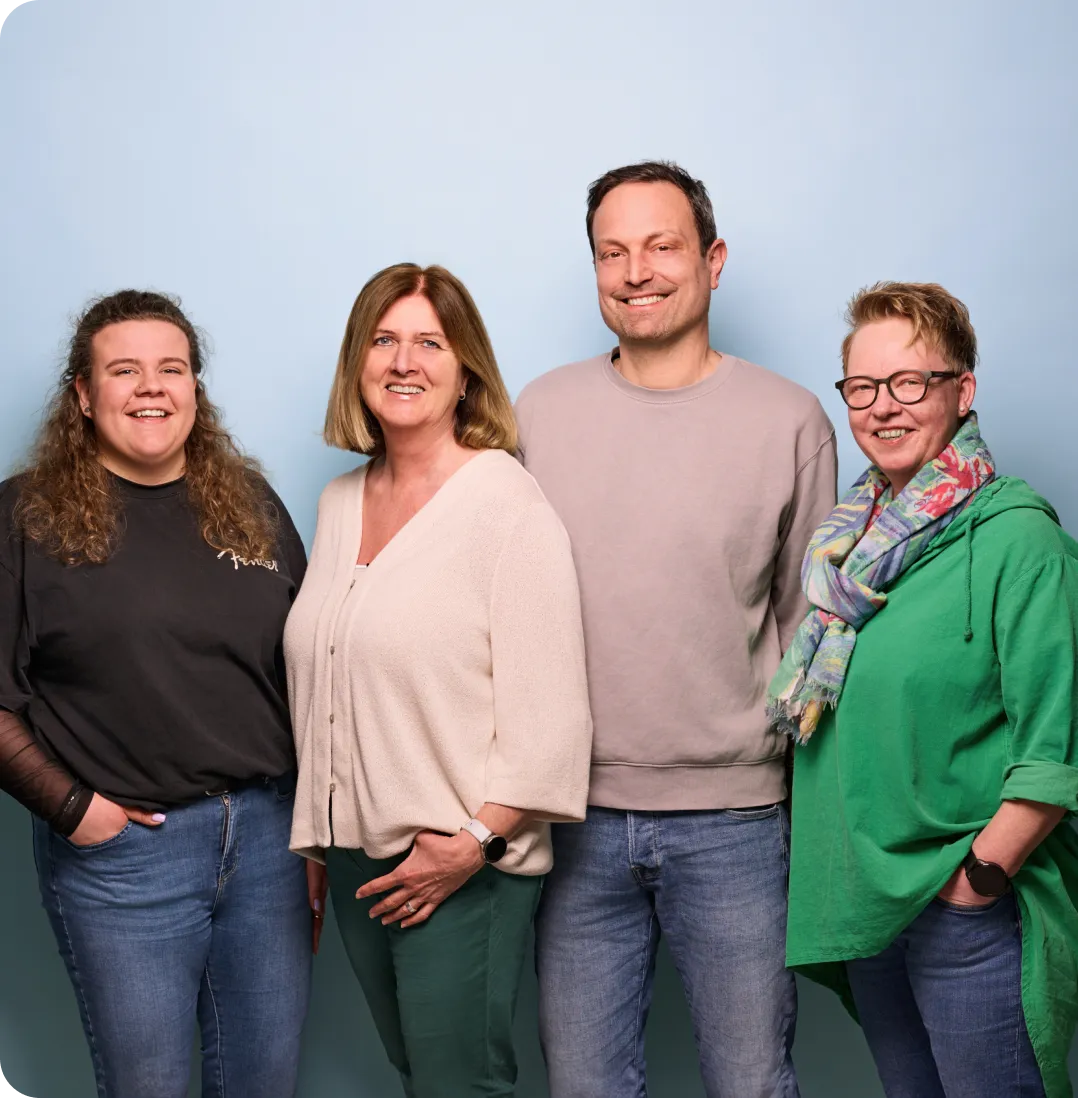 Zufriedene Teammitglieder